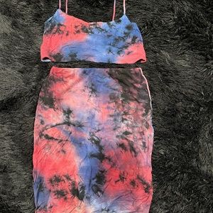 Tie dye two piece (short skirt)